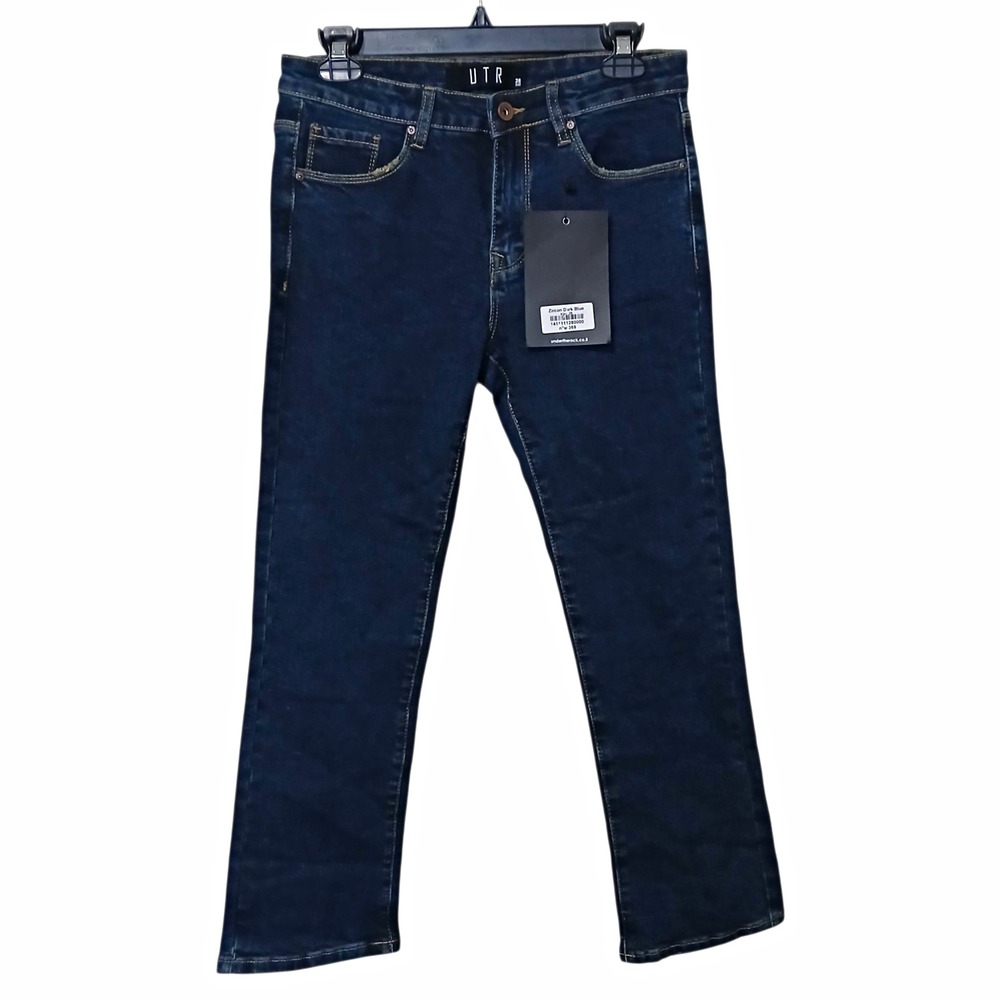 NWT UTR Under The Rock Jeans Size 28 High Rise Dark Wash Slim Straight Womens